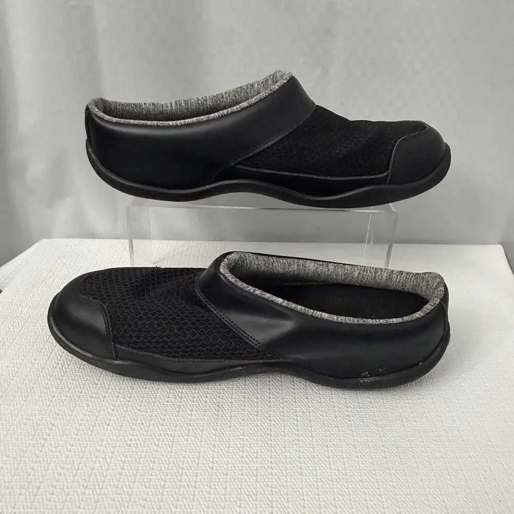 Kuru Draft Shoes Men's Size 10.5 Black Slip On Mules Comfort Slippers